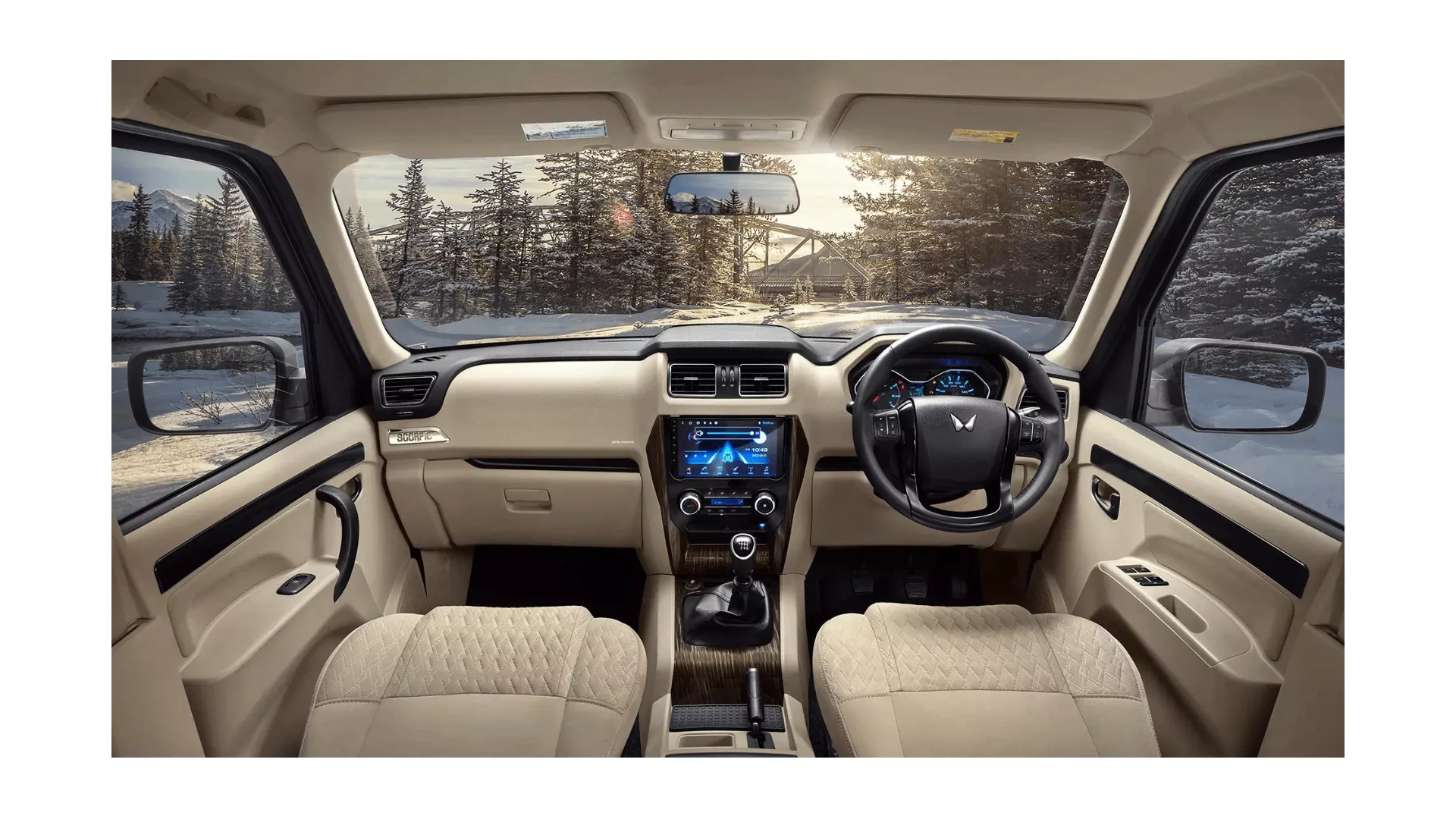 Mahindra Scorpio White Interior Mahindra Scorpio White Interior